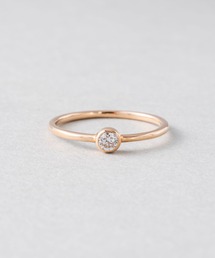 K18 ダイヤモンド 0.1ct リング「ブライト」