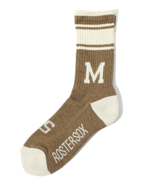 BEAMS BOY(ビームスボーイ)の「ROSTER SOCKS / シティーカレッジ(ソックス/靴下・レディース・グレー/ブラウン/ブラック・ONE SIZE)」の1枚目の写真