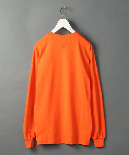 6（ロク）の「＜6(ROKU)＞WHAT IS INTELLIGENCE LONG SLLEVE T-SHIRT/Tシャツ（Tシャツ/カットソー・レディース・オレンジ・MEDIUM/LARGE/SMALL）」の2枚目の写真