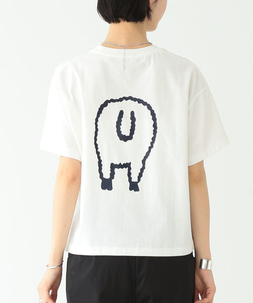 BEAMS BOY（ビームスボーイ）の「WOOLRICH / 別注 プリント Tシャツ（Tシャツ/カットソー・レディース・ホワイト/ネイビー・ONE SIZE）」の10枚目の写真
