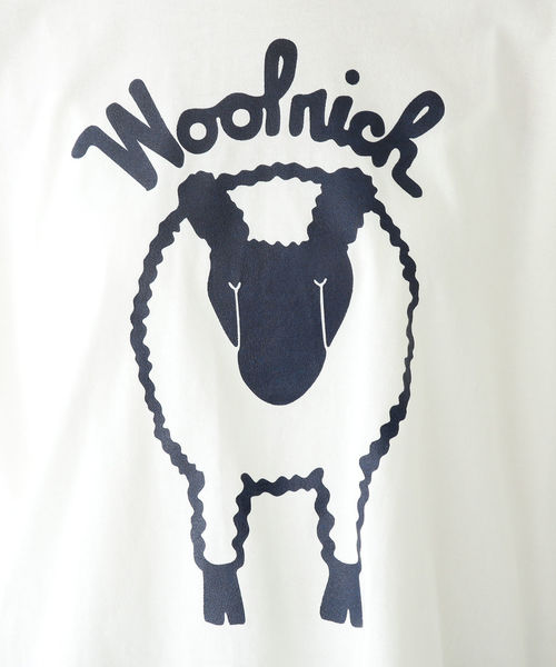 BEAMS BOY（ビームスボーイ）の「WOOLRICH / 別注 プリント Tシャツ（Tシャツ/カットソー・レディース・ホワイト/ネイビー・ONE SIZE）」の14枚目の写真