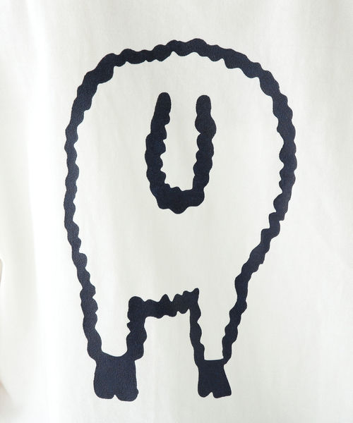 BEAMS BOY（ビームスボーイ）の「WOOLRICH / 別注 プリント Tシャツ（Tシャツ/カットソー・レディース・ホワイト/ネイビー・ONE SIZE）」の16枚目の写真