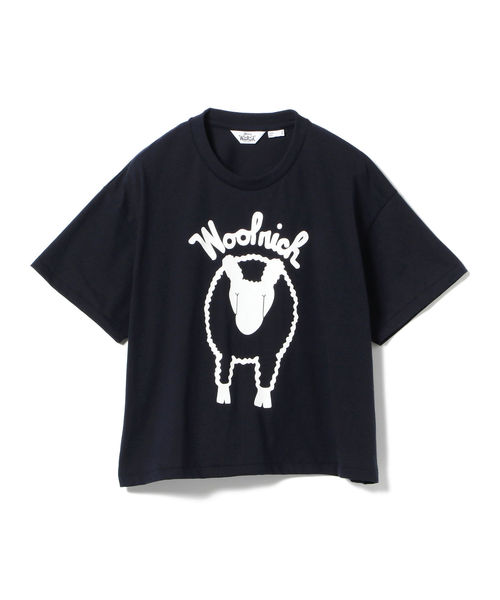 BEAMS BOY（ビームスボーイ）の「WOOLRICH / 別注 プリント Tシャツ（Tシャツ/カットソー・レディース・ホワイト/ネイビー・ONE SIZE）」の18枚目の写真