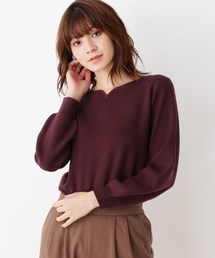 【WEB限定サイズあり】モチモチハートネックプルオーバー