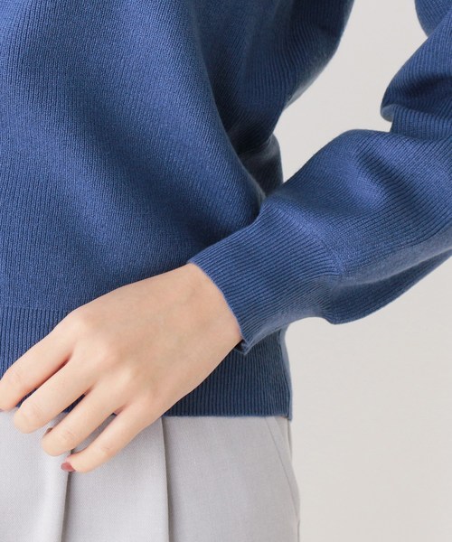 grove(グローブ)の「【WEB限定サイズあり】モチモチハートネックプルオーバー(ニット/セーター・レディース・ブラック/ブルー/ボルドー/ライトベージュ・02/03/04)」の9枚目の写真