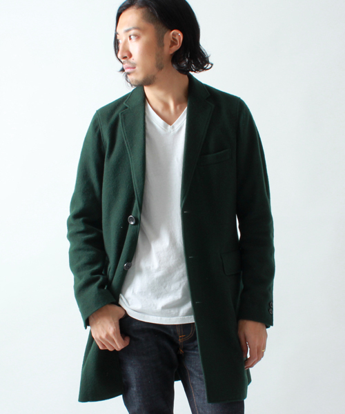 BEAMS(ビームス)の「□BEAMS / CHESTERFIELD COAT(その他アウター・メンズ・ブラウン系その他/ネイビー/グリーン・SMALL/MEDIUM/LARGE)」の2枚目の写真