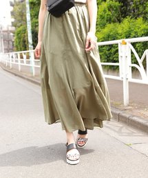 BAYFLOW | コットンリネンエスカルゴマキシスカート(スカート)