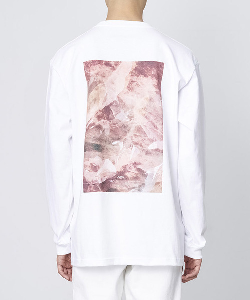 JUHA(ユハ)の「'TEXTURE' PRINT T-SHIRT(Tシャツ/カットソー)」|ホワイト