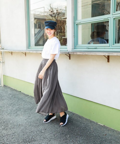 FRUIT OF THE LOOM（フルーツオブザルーム）の「【Fruit Of The Loom(フルーツオブザルーム)】別注フルーツカラーTシャツ（Tシャツ/カットソー・レディース・パープル/オフホワイト/オレンジ/グリーン・FREE）」の8枚目の写真