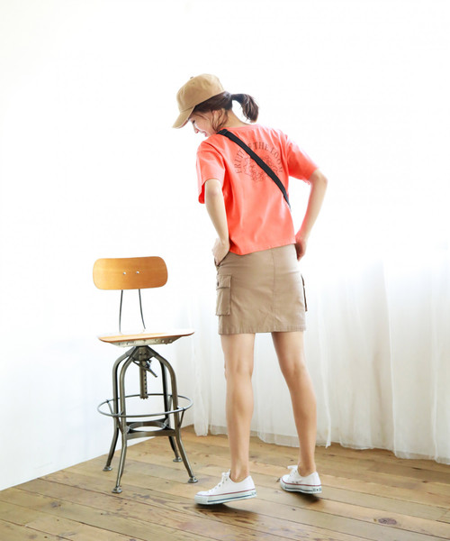 FRUIT OF THE LOOM（フルーツオブザルーム）の「【Fruit Of The Loom(フルーツオブザルーム)】別注フルーツカラーTシャツ（Tシャツ/カットソー・レディース・パープル/オフホワイト/オレンジ/グリーン・FREE）」の12枚目の写真