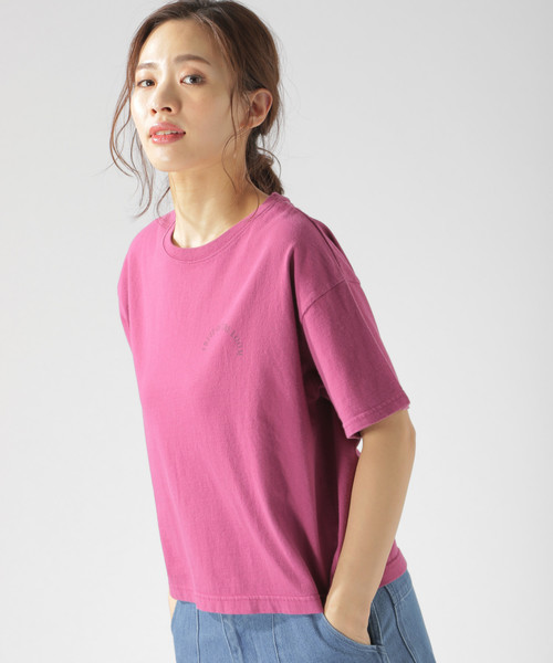 FRUIT OF THE LOOM（フルーツオブザルーム）の「【Fruit Of The Loom(フルーツオブザルーム)】別注フルーツカラーTシャツ（Tシャツ/カットソー・レディース・パープル/オフホワイト/オレンジ/グリーン・FREE）」の18枚目の写真