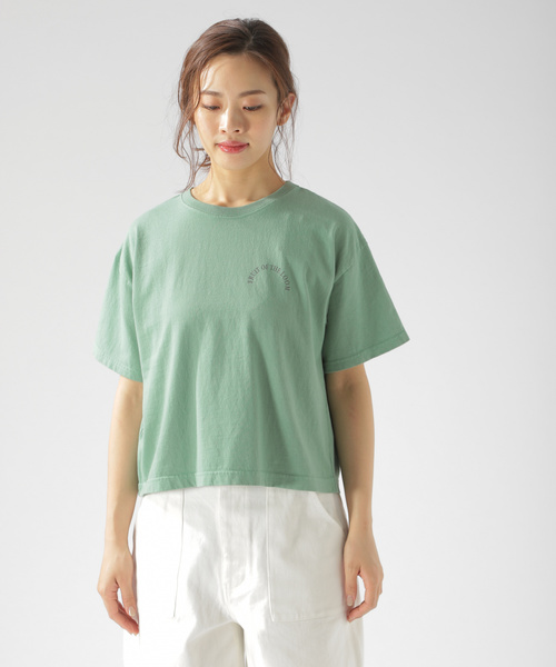 FRUIT OF THE LOOM（フルーツオブザルーム）の「【Fruit Of The Loom(フルーツオブザルーム)】別注フルーツカラーTシャツ（Tシャツ/カットソー・レディース・パープル/オフホワイト/オレンジ/グリーン・FREE）」の22枚目の写真