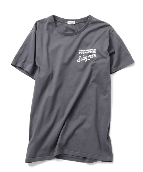 SEAGREEN(シーグリーン)の「SEAGREEN(シーグリーン)×SURFRIDER S/S 1 カットソー MSG20A8135(Tシャツ/カットソー・メンズ・ホワイト/チャコールグレー・1/2/3)」の2枚目の写真