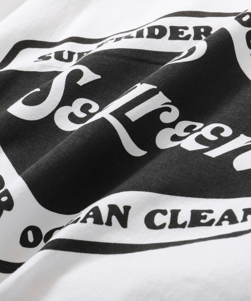 SEAGREEN(シーグリーン)の「SEAGREEN(シーグリーン)×SURFRIDER S/S 1 カットソー MSG20A8135(Tシャツ/カットソー・メンズ・ホワイト/チャコールグレー・1/2/3)」の8枚目の写真