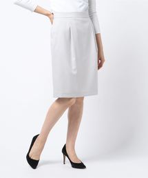 Astoria  Fleure（アストリアフルール）の「麻混ドビー Aラインスカート（スーツスカート・レディース）」