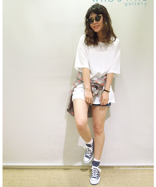 WHO'S WHO gallery（フーズフーギャラリー）の「【THE BIG】Cwall（Tシャツ/カットソー・レディース・ブラック/グレー/ホワイト・FREE）」の5枚目の写真