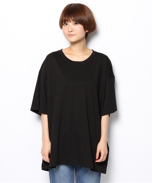 WHO'S WHO gallery（フーズフーギャラリー）の「【THE BIG】Cwall（Tシャツ/カットソー・レディース・ブラック/グレー/ホワイト・FREE）」の7枚目の写真