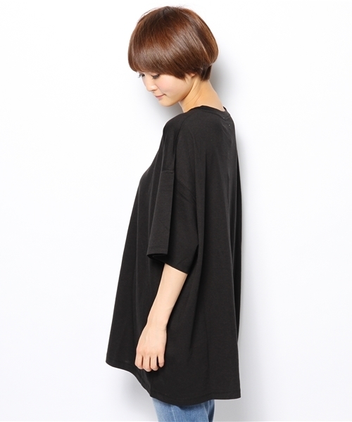 WHO'S WHO gallery（フーズフーギャラリー）の「【THE BIG】Cwall（Tシャツ/カットソー・レディース・ブラック/グレー/ホワイト・FREE）」の6枚目の写真