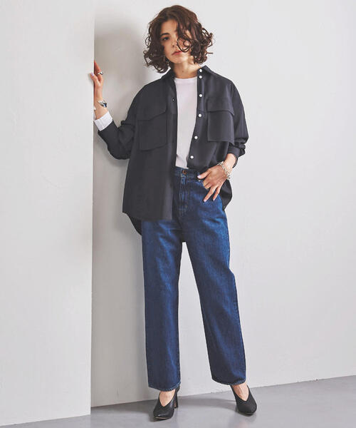 UNITED ARROWS(ユナイテッドアローズ)の「UWSC ストレート デニムパンツ◆(デニムパンツ・レディース・コバルトブルー・36/34/38/40)」の2枚目の写真