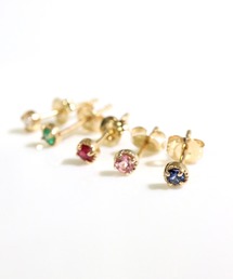 CLAIREワンポイント天然石K10ジュエリーピアス