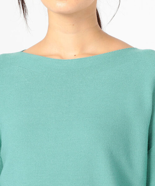 NOLLEY’S（ノーリーズ）の「ボートネックホールガーメントプルオーバーニット（ニット/セーター・レディース・ネイビー/ピンク/アイボリー/ミント/ラベンダー・1）」の9枚目の写真