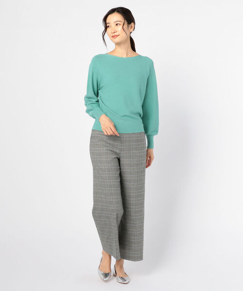 ノーリーズ / ボートネックホールガーメントプルオーバーニット NOLLEY'S（ノーリーズ）の「ボートネックホールガーメントプル