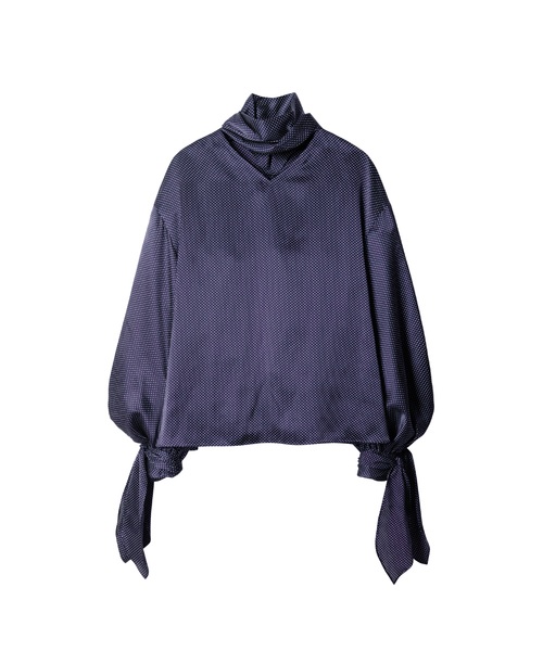 LE CIEL BLEU（ルシェルブルー）の「Dot Scarf Shirt（シャツ/ブラウス