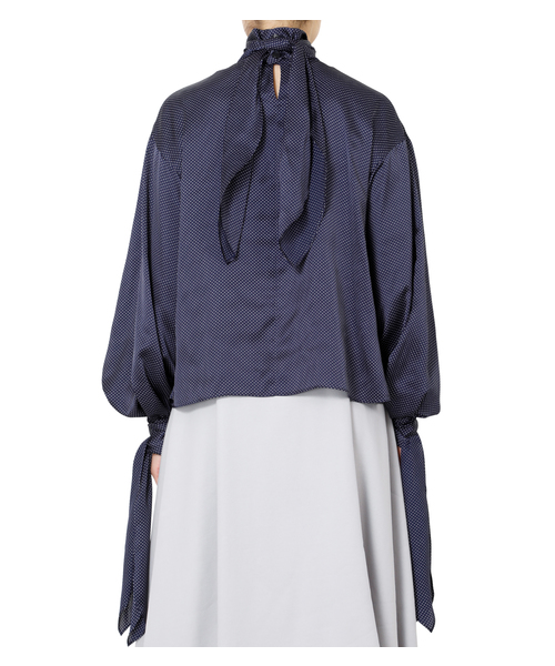 LE CIEL BLEU（ルシェルブルー）の「Dot Scarf Shirt（シャツ/ブラウス