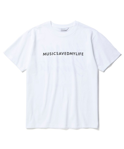 MSML(エムエスエムエル)の「MUSICSAVEDMYLIFE TEE(Tシャツ/カットソー・メンズ・ホワイト/ブラック・S/M/L)」の3枚目の写真