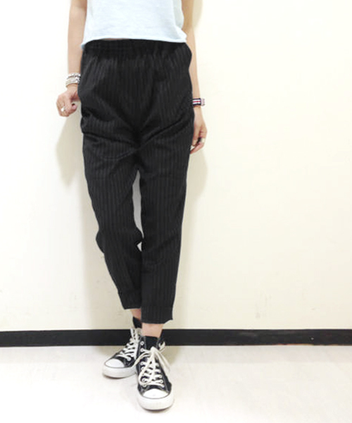 Kastane（カスタネ）の「【Kastane】ピンストテーパードPT（その他パンツ・レディース・ネイビー/スミクロ・FREE）」の2枚目の写真
