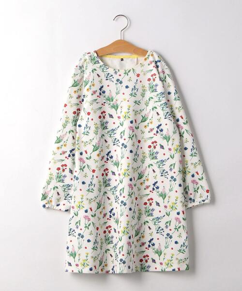 セール ジュニア ポンチフラワープリント ワンピース ロングスリーブ ワンピース Green Label Relaxing グリーンレーベルリラクシング のファッション通販 Zozotown