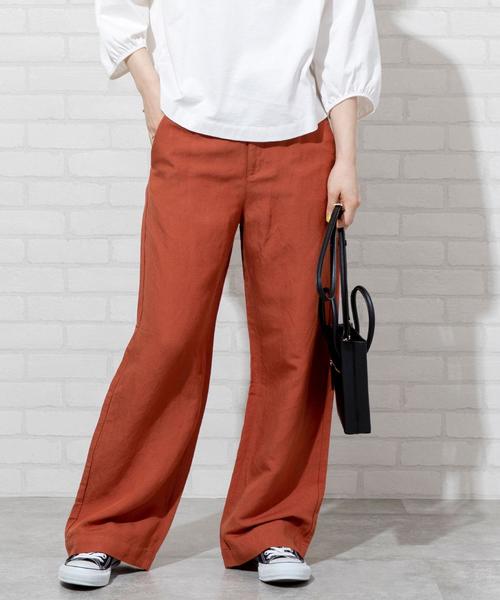 coen（コーエン）の「【WEB限定サイズ】リネンレーヨンパンツ#（その他パンツ・レディース・ベージュ/ネイビー/テラコッタ/グリーン・LARGE/SMALL/MEDIUM/X-LARGE）」の22枚目の写真