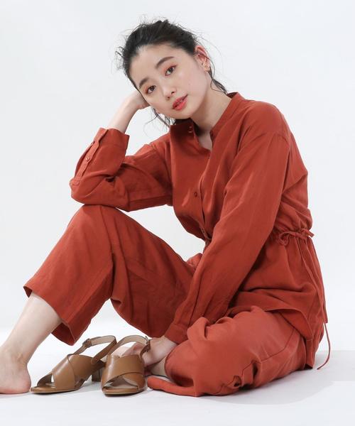 coen（コーエン）の「【WEB限定サイズ】リネンレーヨンパンツ#（その他パンツ・レディース・ベージュ/ネイビー/テラコッタ/グリーン・LARGE/SMALL/MEDIUM/X-LARGE）」の16枚目の写真