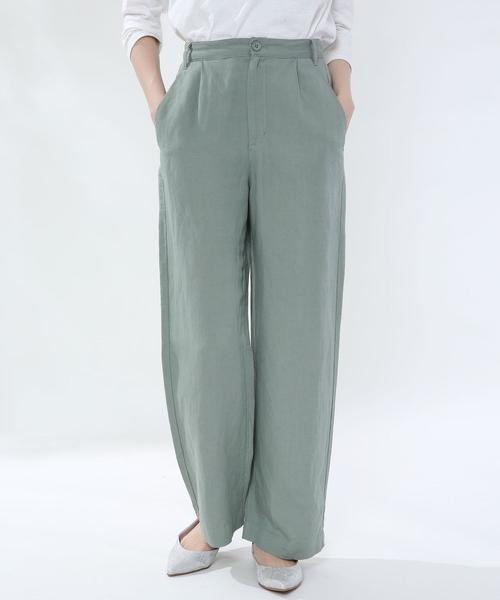 coen（コーエン）の「【WEB限定サイズ】リネンレーヨンパンツ#（その他パンツ・レディース・ベージュ/ネイビー/テラコッタ/グリーン・LARGE/SMALL/MEDIUM/X-LARGE）」の14枚目の写真