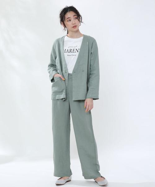 coen（コーエン）の「【WEB限定サイズ】リネンレーヨンパンツ#（その他パンツ・レディース・ベージュ/ネイビー/テラコッタ/グリーン・LARGE/SMALL/MEDIUM/X-LARGE）」の13枚目の写真