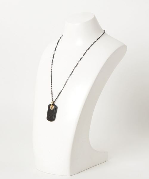 EMPORIO ARMANI（エンポリオアルマーニ）の「NECKLACE　EGS2706710（ネックレス・メンズ・ブラック×ゴールド・FREE）」の4枚目の写真