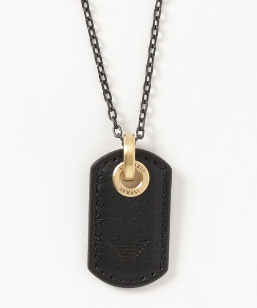 EMPORIO ARMANI（エンポリオアルマーニ）の「NECKLACE　EGS2706710（ネックレス・メンズ・ブラック×ゴールド・FREE）」の5枚目の写真