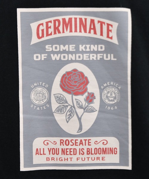 kutir(クティール)の「バラプリントロンT(Tシャツ/カットソー・メンズ・ラベンダー/ブラック/ライトブルー/ライトグリーン/オフホワイト・MEDIUM/LARGE/SMALL)」の15枚目の写真