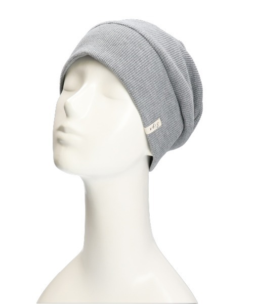 OVERRIDE(オーバーライド)の「ワッフル段々ワッチ(ニットキャップ/ビーニー・レディース・グレー/ブラック・FREE)」の8枚目の写真