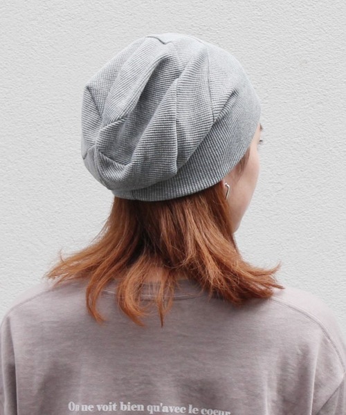 OVERRIDE(オーバーライド)の「ワッフル段々ワッチ(ニットキャップ/ビーニー・レディース・グレー/ブラック・FREE)」の15枚目の写真