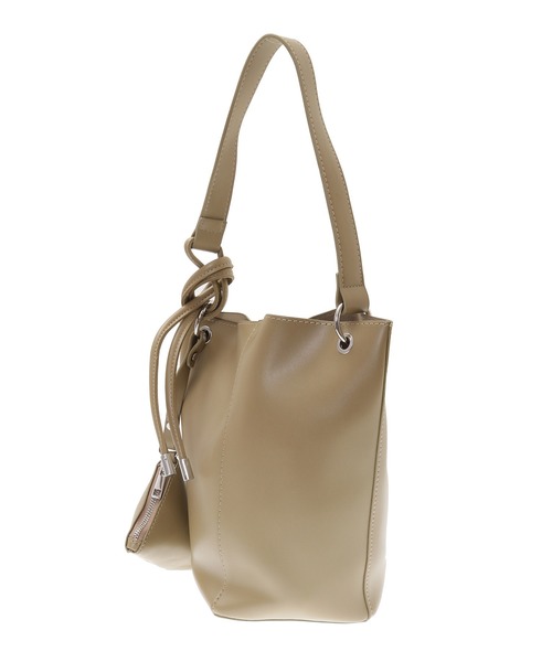 The Virgnia（ザ ヴァージニア）の「ミニポーチ付レザーライクバッグ（ショルダーバッグ・レディース・キャメル/カーキ・FREE）」の4枚目の写真