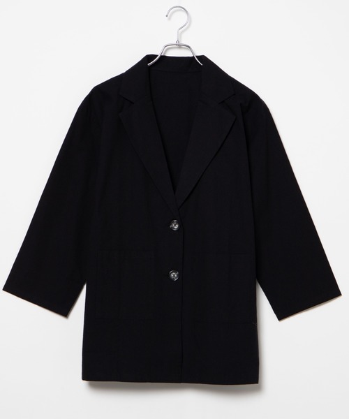 WEGO(ウィゴー)の「WEGO/【セットアップ対応商品】テーラードシャツジャケット(テーラードジャケット・レディース・ブラック/アイボリー/グレー系その他2・FREE)」の14枚目の写真