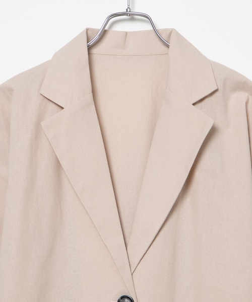 WEGO(ウィゴー)の「WEGO/【セットアップ対応商品】テーラードシャツジャケット(テーラードジャケット・レディース・ブラック/アイボリー/グレー系その他2・FREE)」の12枚目の写真