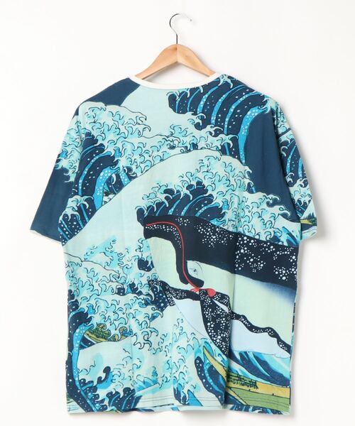 カヤ（カヤ）の「【カヤ】浮世絵メンズTシャツ（Tシャツ/カットソー・メンズ・ホワイト/ブラック/ネイビー/ブルー/ベージュ/ダークネイビー・M/L）」の16枚目の写真