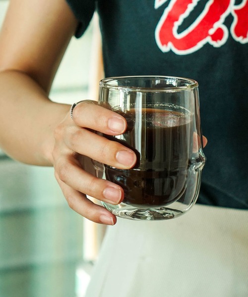 KINTO(キントー)の「KINTO KRONOS キントー クロノス ダブルウォール コーヒーカップ グラス コップ クリア 250ml(グラス/マグカップ/タンブラー・レディース・その他・FREE)」の16枚目の写真