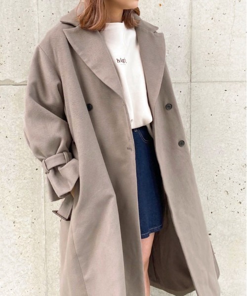 apres jour(アプレジュール)の「袖ボリュームコート【ZOZOTOWN限定アイテム】20AW☆(チェスターコート・レディース・ダークブラウン/モカ/スモークピンク/ライトベージュ・フリー)」の15枚目の写真