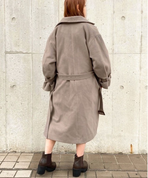 apres jour(アプレジュール)の「袖ボリュームコート【ZOZOTOWN限定アイテム】20AW☆(チェスターコート・レディース・ダークブラウン/モカ/スモークピンク/ライトベージュ・フリー)」の13枚目の写真