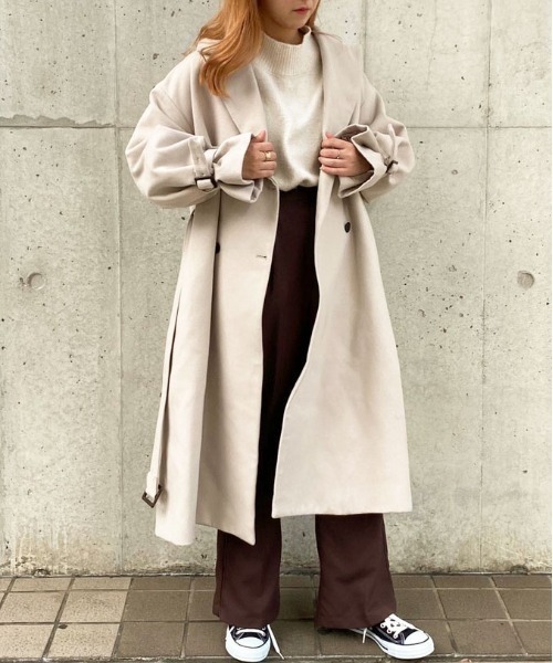 apres jour(アプレジュール)の「袖ボリュームコート【ZOZOTOWN限定アイテム】20AW☆(チェスターコート・レディース・ダークブラウン/モカ/スモークピンク/ライトベージュ・フリー)」の10枚目の写真