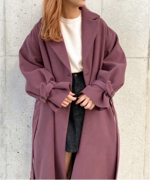 apres jour(アプレジュール)の「袖ボリュームコート【ZOZOTOWN限定アイテム】20AW☆(チェスターコート・レディース・ダークブラウン/モカ/スモークピンク/ライトベージュ・フリー)」の21枚目の写真