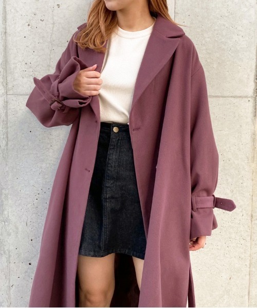 apres jour(アプレジュール)の「袖ボリュームコート【ZOZOTOWN限定アイテム】20AW☆(チェスターコート・レディース・ダークブラウン/モカ/スモークピンク/ライトベージュ・フリー)」の22枚目の写真